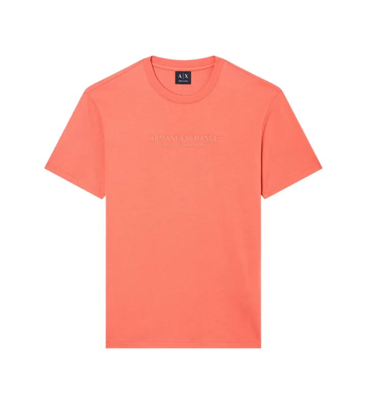 A|X Armani Exchange para hombre. XM001280AF10361U3040 Camiseta Casual Premium rojo (L), Algodón, Manga corta