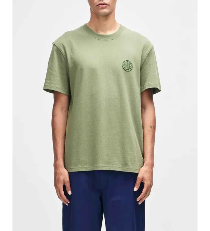 Deus Ex Machina para hombre. D261MTS172 Camiseta Pill Logo verde (M), Casual, Algodón, Manga corta