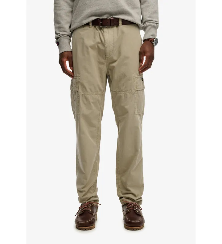 Superdry para hombre. M7011439A Pantalón Ripstop Light Cargo beige (28/32), Casual, Algodón