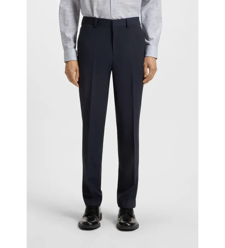 HUGO para hombre. 50540150 Pantalón Tom253X marino (44), Casual, Fiesta, Lana, Clásico
