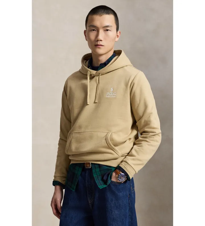 Polo Ralph Lauren para hombre. 710B14661005 Sudadera Casual beige (L), Algodón