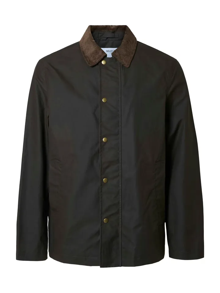 SELECTED Chaqueta de entretiempo 'SLHWALTER' marrón oscuro