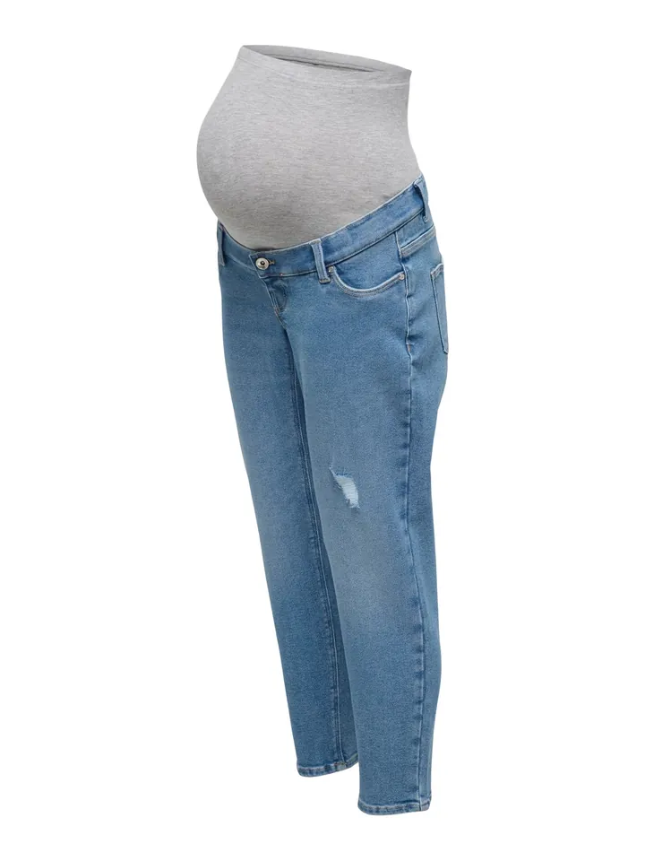 Only Maternity Vaquero 'OLMCatwalk' azul denim / gris claro