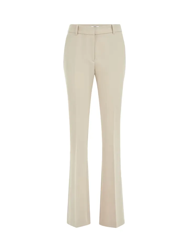WE Fashion Pantalón de pinzas  crema
