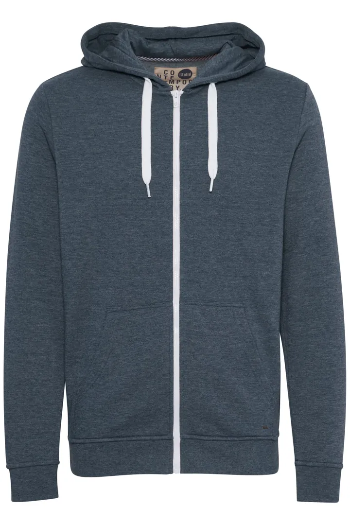 !Solid Sudadera con cremallera 'Olli' azul