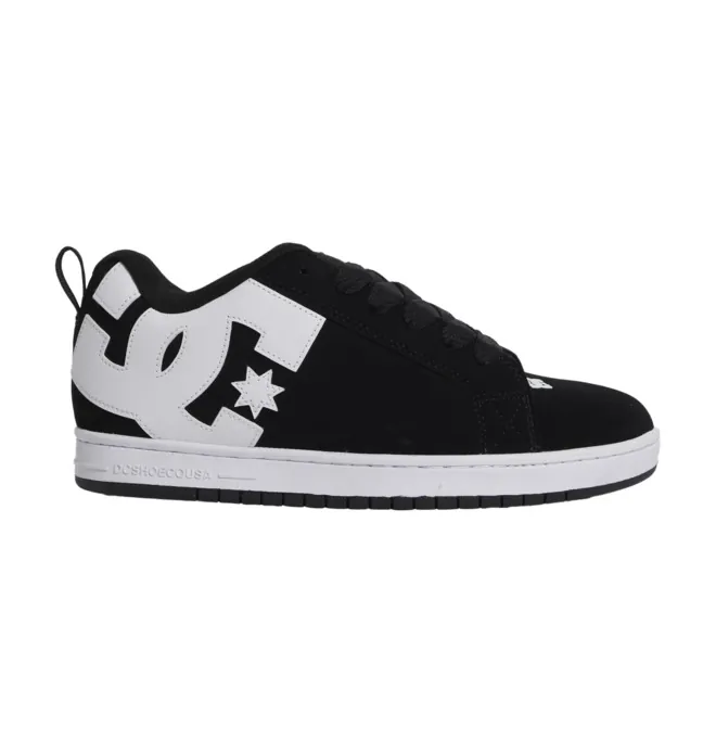 Court Graffik - Zapatillas de piel Negro Hombre