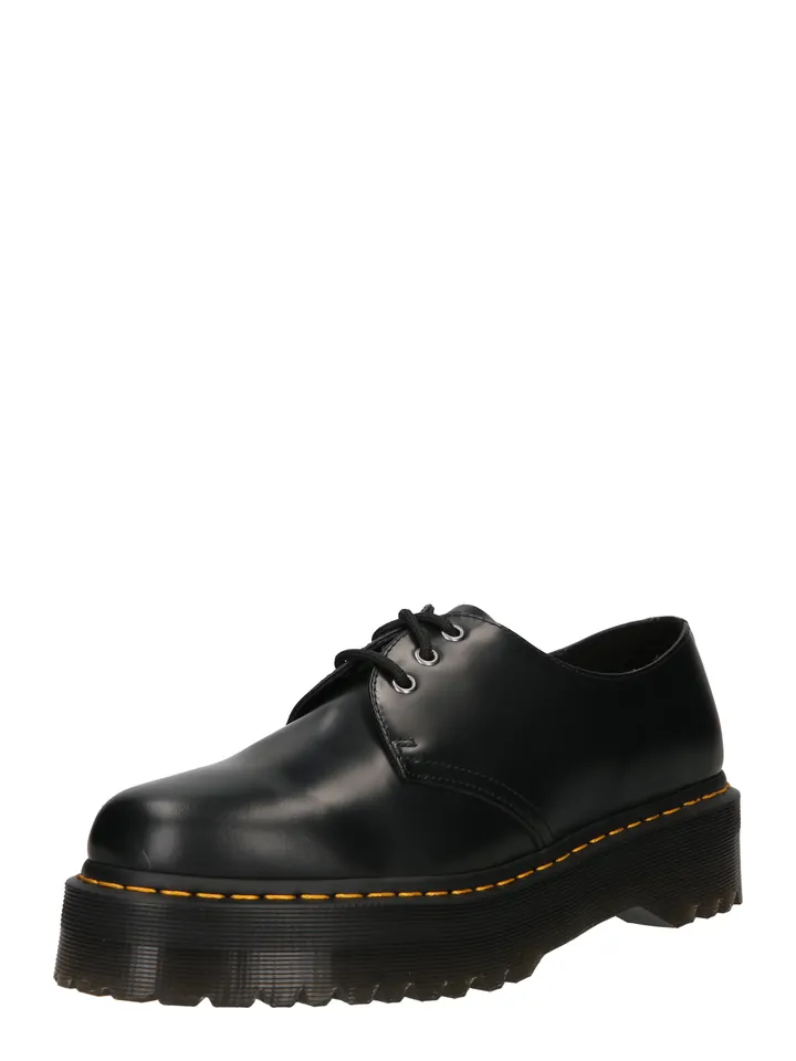 Dr. Martens Zapatos con cordón '1461 Quad' dorado / negro