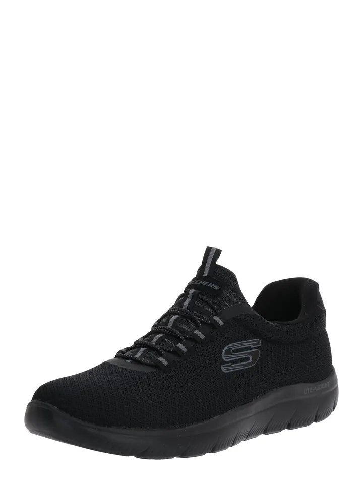 SKECHERS Zapatillas sin cordones 'Summits' gris / negro