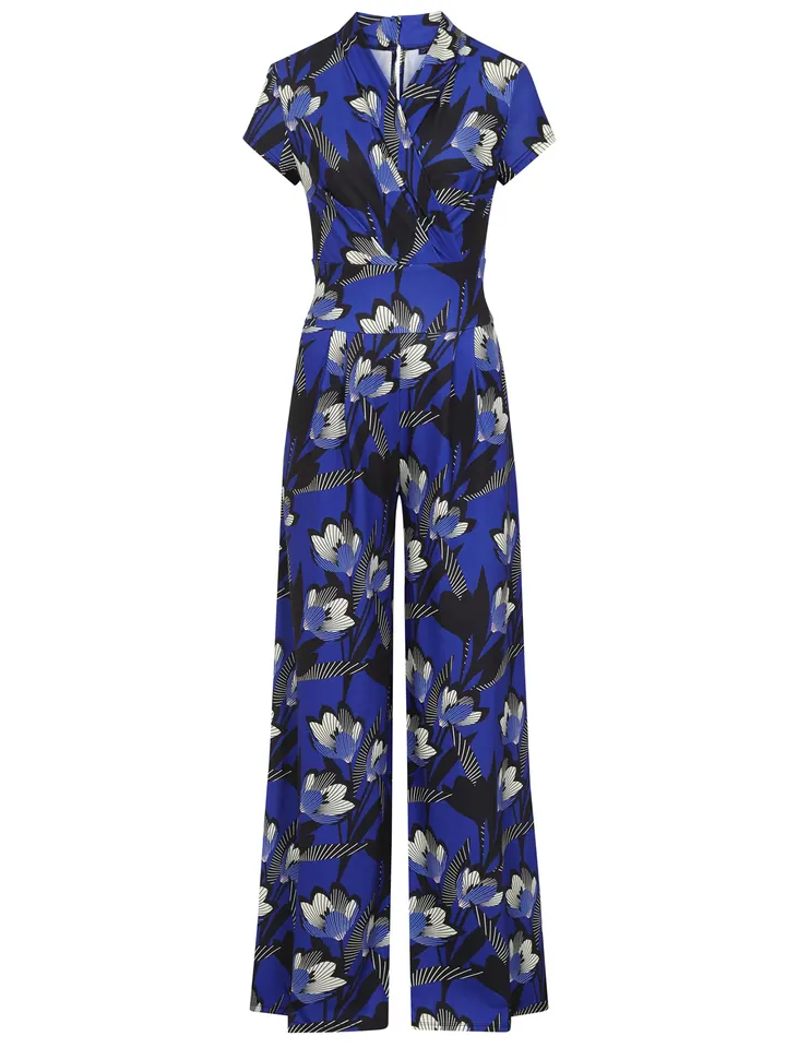 HotSquash Jumpsuit azul / negro / blanco