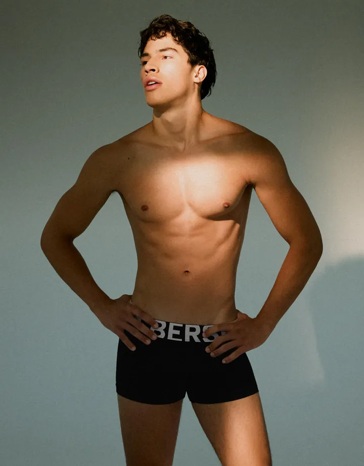 Bershka Pack 3 Boxer Cintura Ancha Hombre L Gris Oscuro