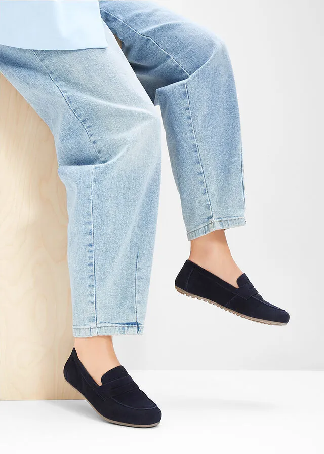 Mocasines de ante