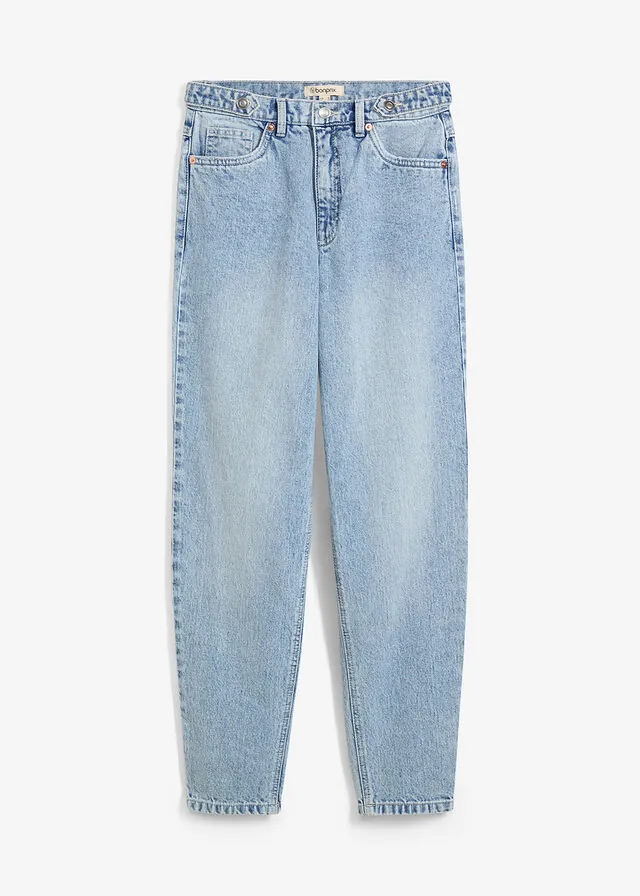Vaqueros capri de talle alto con corte mom