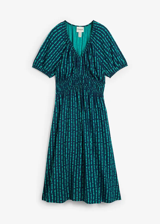 Vestido midi de viscosa suave