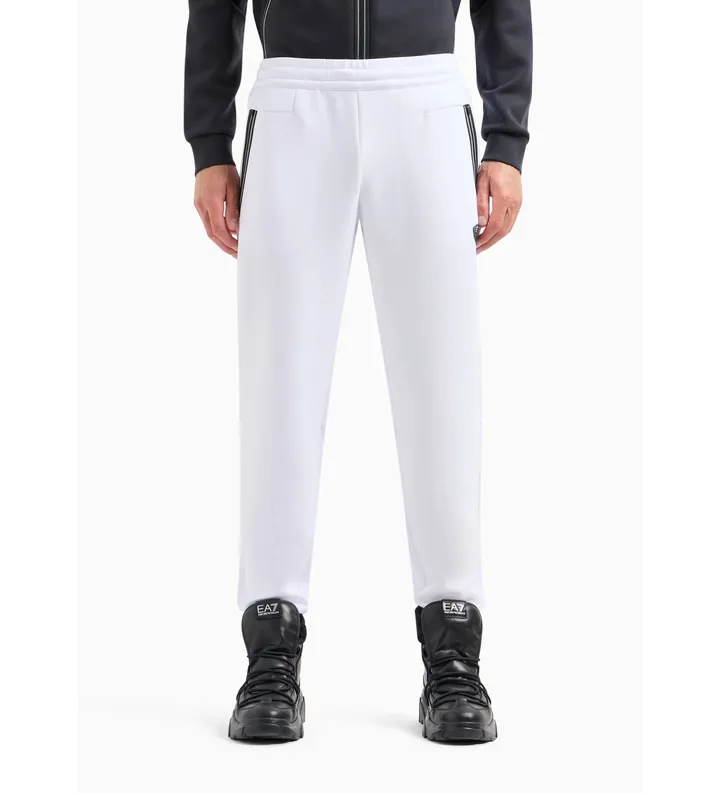 EA7 para hombre. 8NPP63_PJ4EZ Pantalón Premium Zip blanco (3XL), Casual, Poliéster