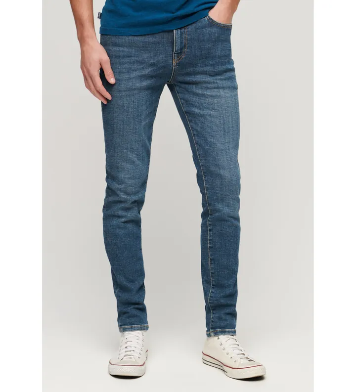 Superdry para hombre. M7010890A Jeans pitillo Vintage azul (29/34), Casual, Algodón, Denim