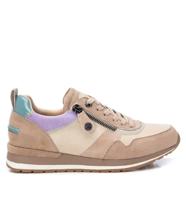 Refresh para mujer. 17205903-TAUPE Zapatillas 172059 taupe (36), Plano, 1 a 3cm, Cremallera, Casual