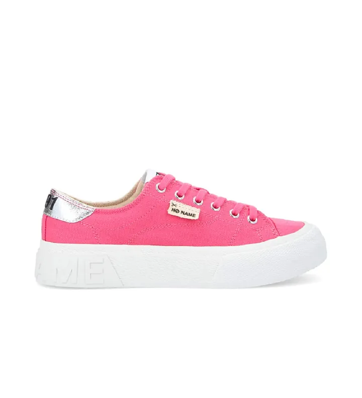 NO NAME para mujer. QNBCOD0 Zapatillas de lona con algodón reciclado Reset Sneaker rosa (36), Tela, Plano, Cordones, Casual