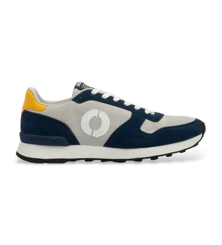 ECOALF para hombre. MCMSHSNUCLAA0449W25-155 Zapatillas Ucla gris, marino (40), Plano, Cordones, Casual, Sostenible, Poliéster reciclado