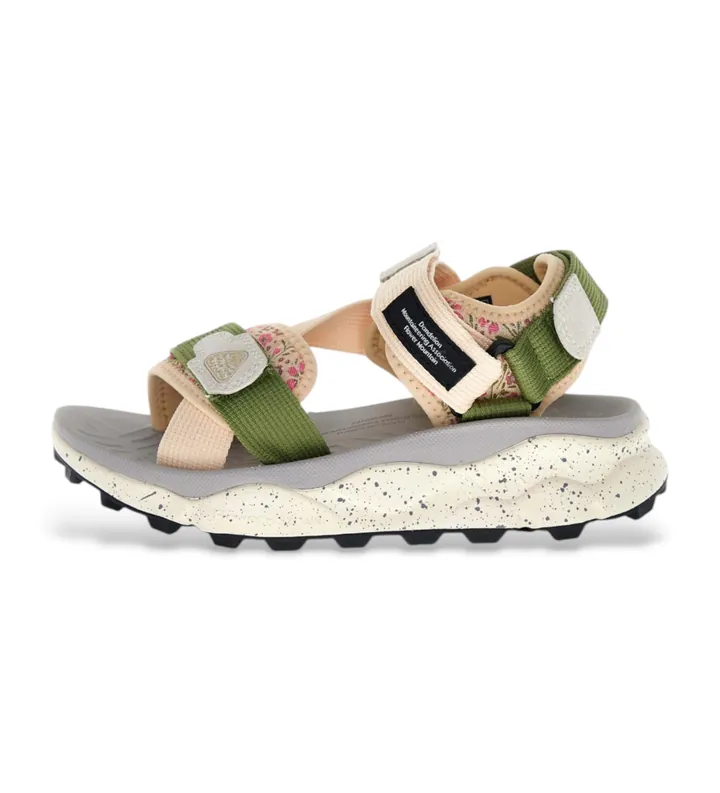 Flower Mountain para mujer. 0503084 Sandalias Nazca 2 multicolor (37), Tela, Plano, Velcro, Casual