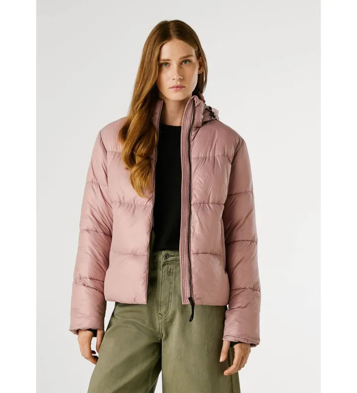 Pepe Jeans para mujer. PL4024339 Chaqueta Sussy Short rosa (XS), Casual, Poliéster