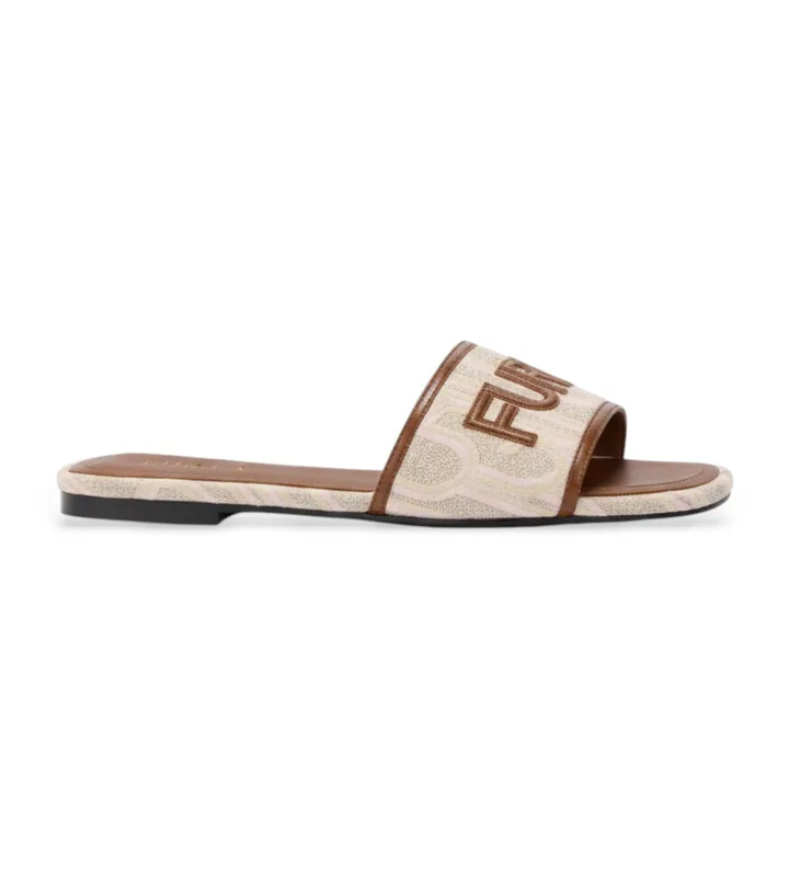 Furla para mujer. YL55BRE-BX4556 Sandalias de piel Brezza marrón (36), Plano, Ninguno, Casual