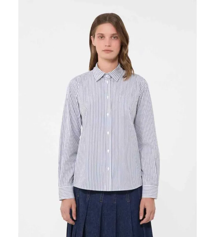 Weekend Max Mara para mujer. 2615111051600 Camisa Bahamas azul (38), Casual, Algodón, Manga larga