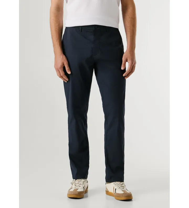 Pepe Jeans para hombre. PM2100073 Pantalón Slim Chino Poplin marino (28), Casual, Algodón