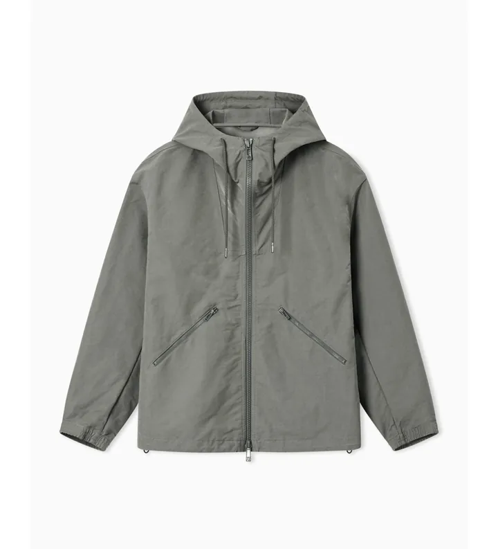 A|X Armani Exchange para hombre. XM002258AF22392U8097 Chaqueta Urban gris (L), Casual, Poliéster, Manga larga