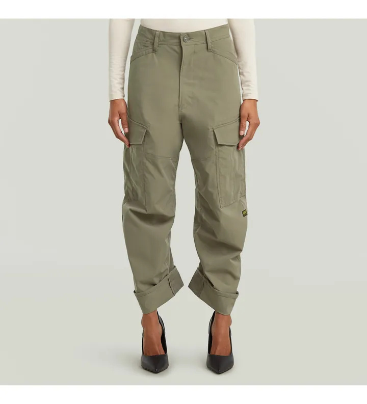 G-Star para mujer. D27022-D909-273 Pantalón Cargo 3D Boyfriend verde (26), Casual, Poliéster