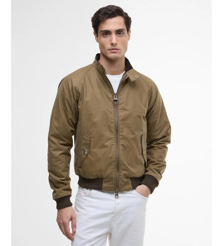 Barbour para hombre. MWX0465 Chaqueta Merchant Wax beige (3XL), Casual, Algodón