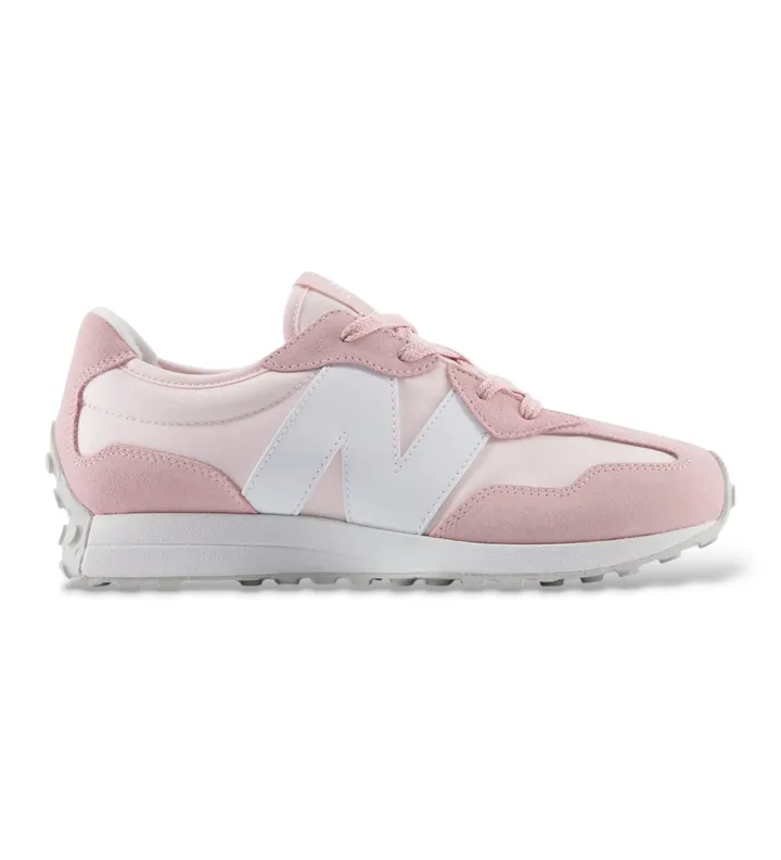 New Balance para mujer/niña. G327V1_KL Zapatillas 327 rosa (36), Tela, Plano, Cordones, Casual, moda infantil