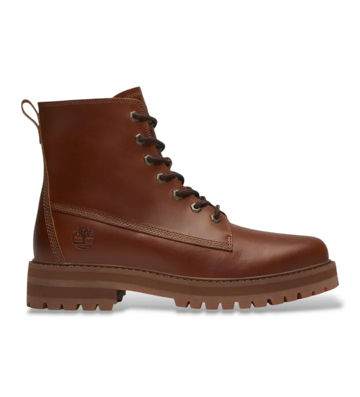 Timberland para hombre. TB0A41CGEM41 Botas de piel Britton Drive marrón (40), Plano, Cordones, Casual