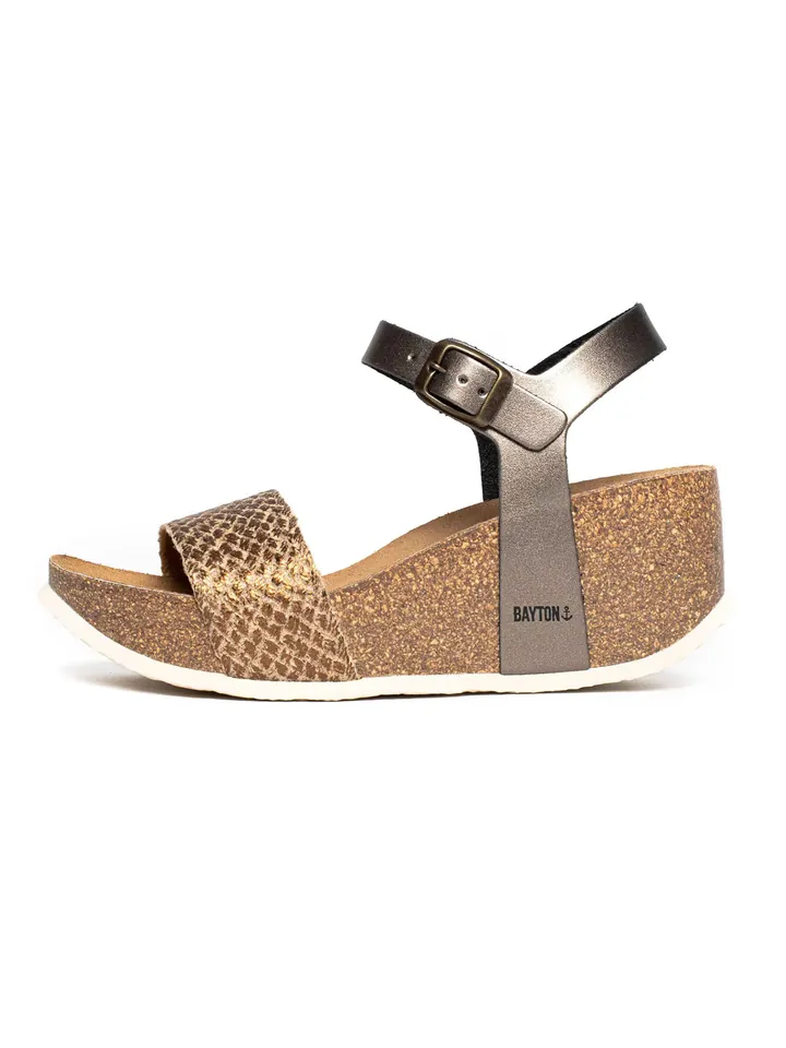 Bayton Sandalias 'Toledo' oro / plata