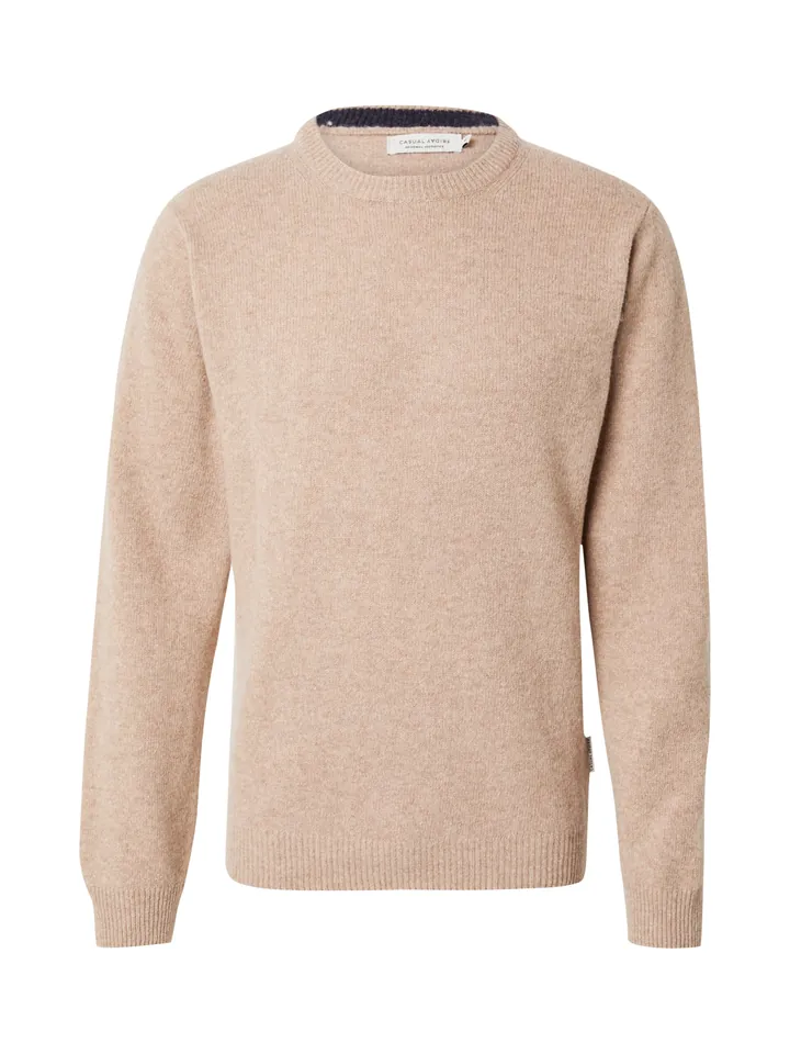 Casual Friday Jersey 'CF Karl'  beige oscuro
