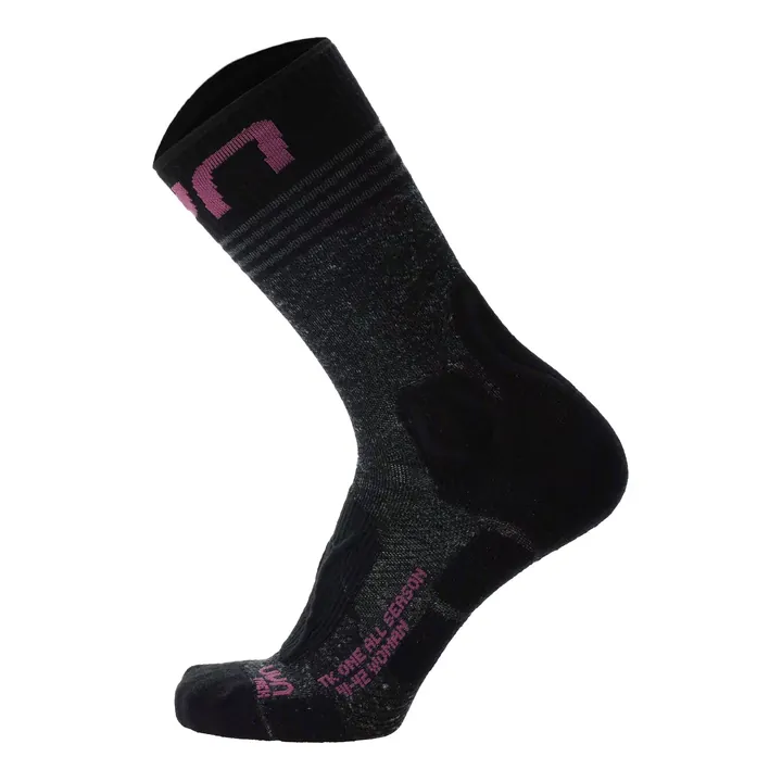 Uyn Calcetines deportivos gris oscuro / orquidea / negro