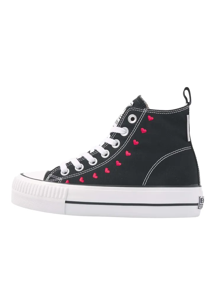 BRITISH KNIGHTS Zapatillas deportivas altas 'KAYA' negro / blanco