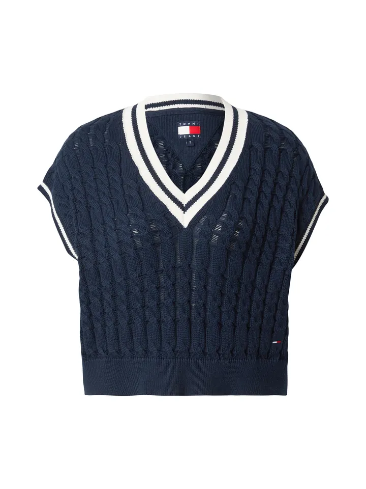 Tommy Jeans Jersey navy / blanco