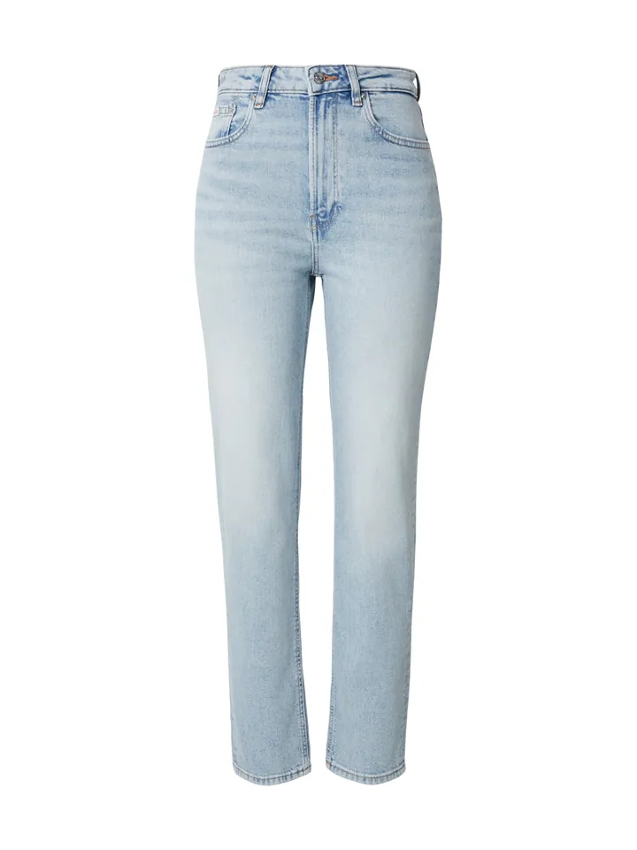 Calvin Klein Jeans Vaquero 'Faded High-rise Mom' azul claro