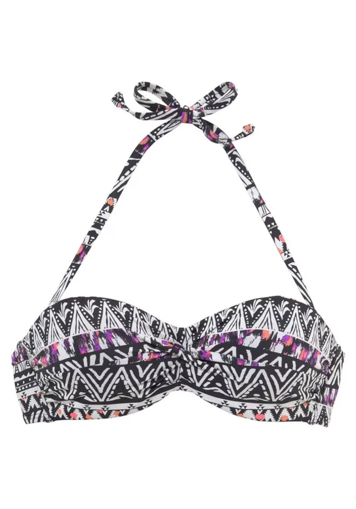 LASCANA Top de bikini 'Yuca'  negro