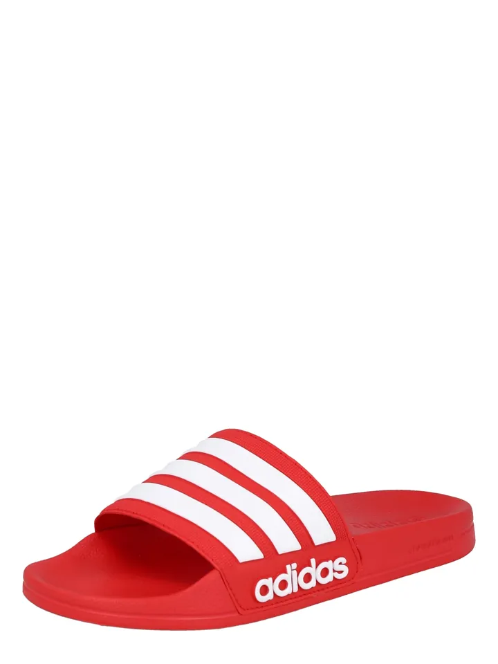 ADIDAS SPORTSWEAR Zapatos abiertos 'Adilette' rojo / blanco