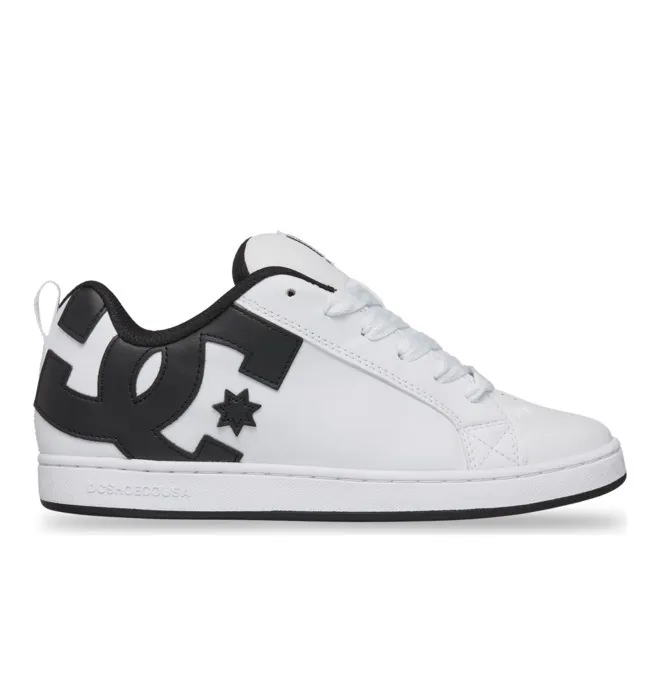 Court Graffik - Zapatillas de piel Blanco Mujer