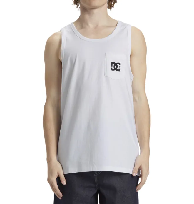 DC Star Pocket - Camiseta sin mangas con bolsillo Blanco Hombre