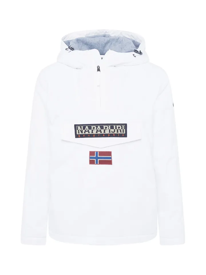 NAPAPIJRI Chaqueta funcional 'Rainforest' azul / rojo / negro / blanco