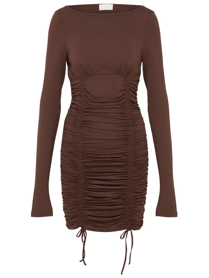 LeGer by Lena Gercke Vestido 'Kiki' marrón oscuro